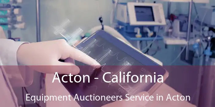 Acton - California Equipment Auctioneers Service in Acton