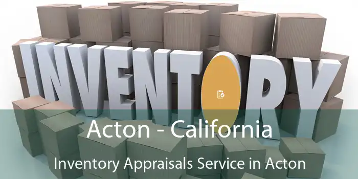 Acton - California Inventory Appraisals Service in Acton