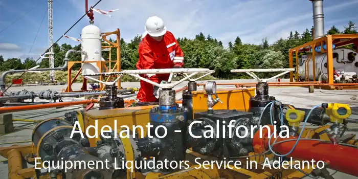 Adelanto - California Equipment Liquidators Service in Adelanto