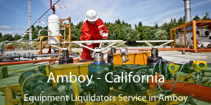 Amboy - California Equipment Liquidators Service in Amboy