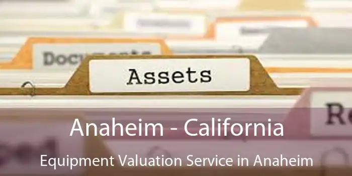 Anaheim - California Equipment Valuation Service in Anaheim