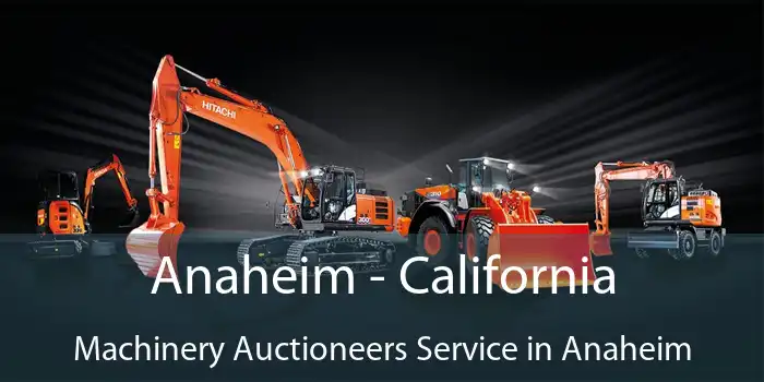 Anaheim - California Machinery Auctioneers Service in Anaheim