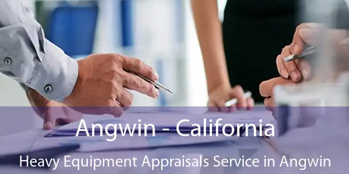 Angwin - California Heavy Equipment Appraisals Service in Angwin