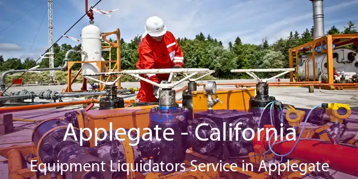 Applegate - California Equipment Liquidators Service in Applegate