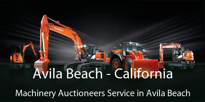 Avila Beach - California Machinery Auctioneers Service in Avila Beach