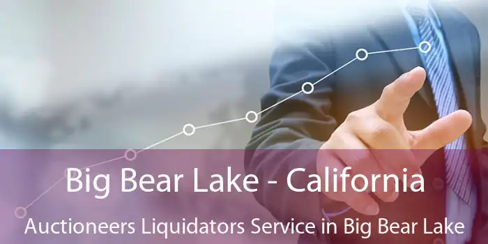 Big Bear Lake - California Auctioneers Liquidators Service in Big Bear Lake