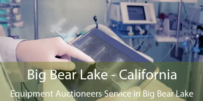 Big Bear Lake - California Equipment Auctioneers Service in Big Bear Lake