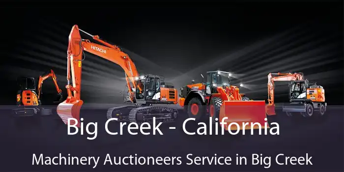 Big Creek - California Machinery Auctioneers Service in Big Creek