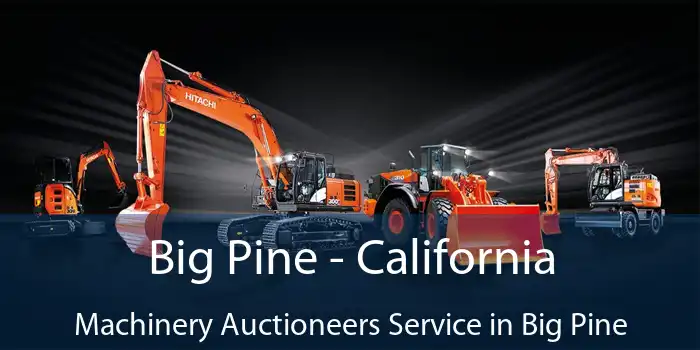 Big Pine - California Machinery Auctioneers Service in Big Pine