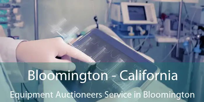 Bloomington - California Equipment Auctioneers Service in Bloomington