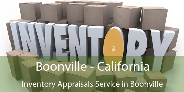 Boonville - California Inventory Appraisals Service in Boonville