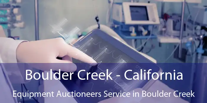 Boulder Creek - California Equipment Auctioneers Service in Boulder Creek