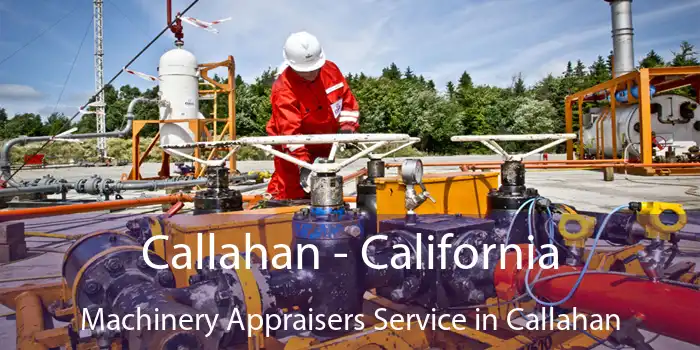 Callahan - California Machinery Appraisers Service in Callahan