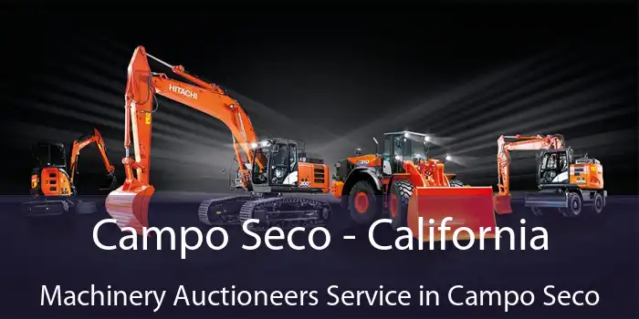 Campo Seco - California Machinery Auctioneers Service in Campo Seco