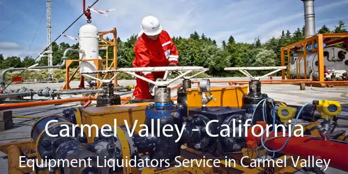 Carmel Valley - California Equipment Liquidators Service in Carmel Valley