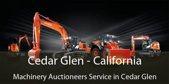 Cedar Glen - California Machinery Auctioneers Service in Cedar Glen