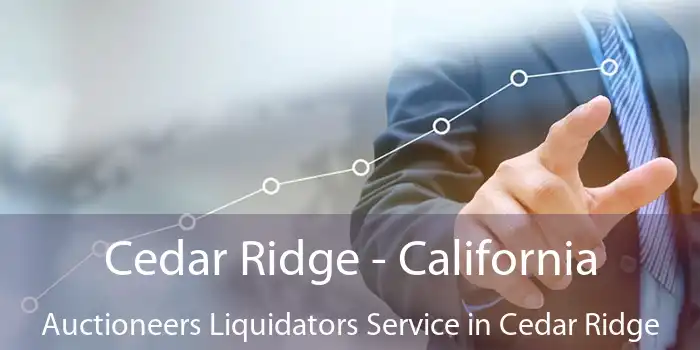 Cedar Ridge - California Auctioneers Liquidators Service in Cedar Ridge