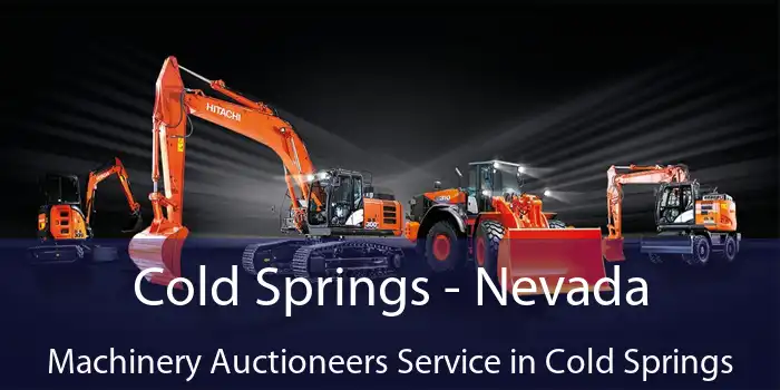 Cold Springs - Nevada Machinery Auctioneers Service in Cold Springs