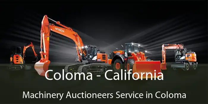 Coloma - California Machinery Auctioneers Service in Coloma