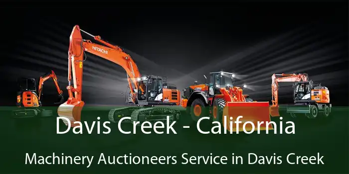 Davis Creek - California Machinery Auctioneers Service in Davis Creek