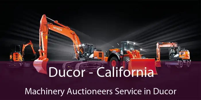 Ducor - California Machinery Auctioneers Service in Ducor