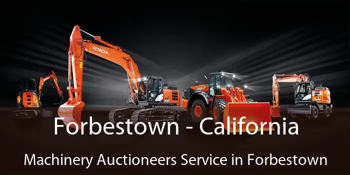 Forbestown - California Machinery Auctioneers Service in Forbestown