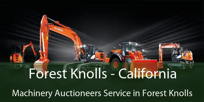 Forest Knolls - California Machinery Auctioneers Service in Forest Knolls