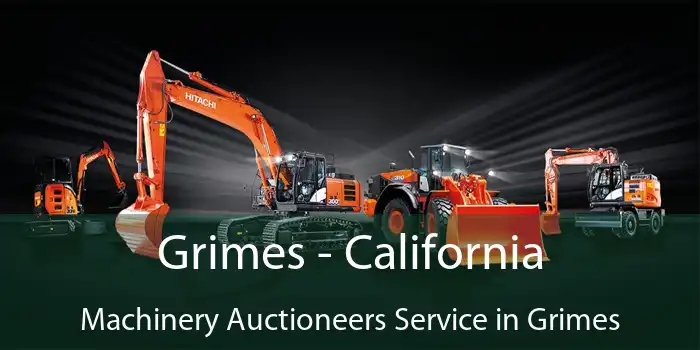 Grimes - California Machinery Auctioneers Service in Grimes