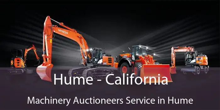 Hume - California Machinery Auctioneers Service in Hume