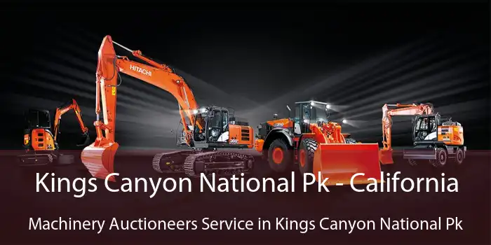 Kings Canyon National Pk - California Machinery Auctioneers Service in Kings Canyon National Pk