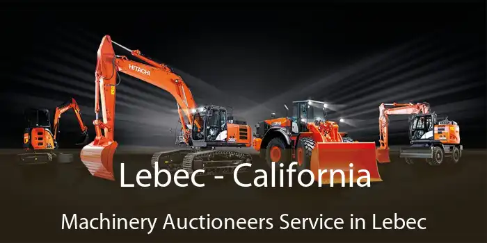 Lebec - California Machinery Auctioneers Service in Lebec