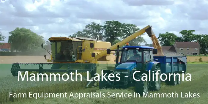 Mammoth Lakes - California Farm Equipment Appraisals Service in Mammoth Lakes