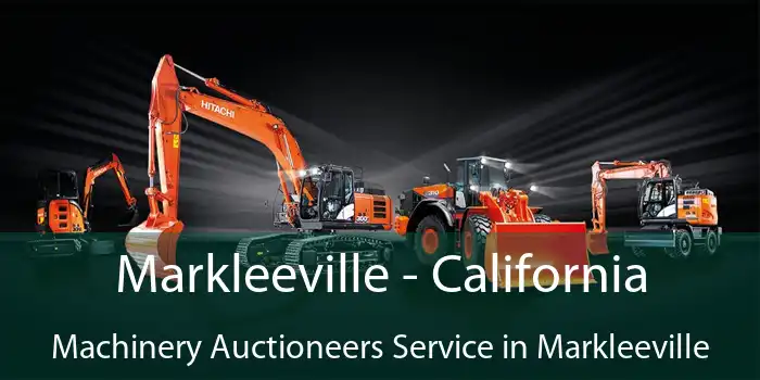 Markleeville - California Machinery Auctioneers Service in Markleeville