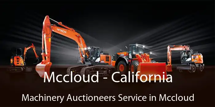 Mccloud - California Machinery Auctioneers Service in Mccloud