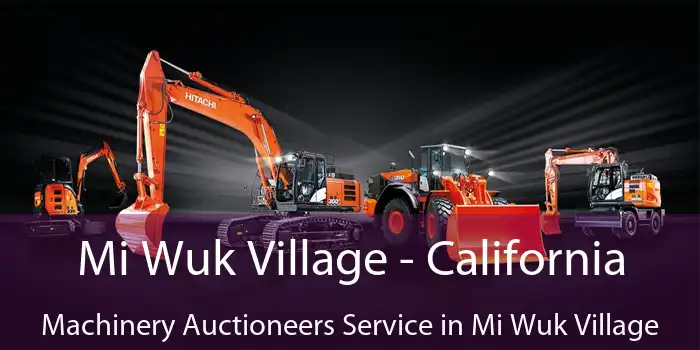 Mi Wuk Village - California Machinery Auctioneers Service in Mi Wuk Village