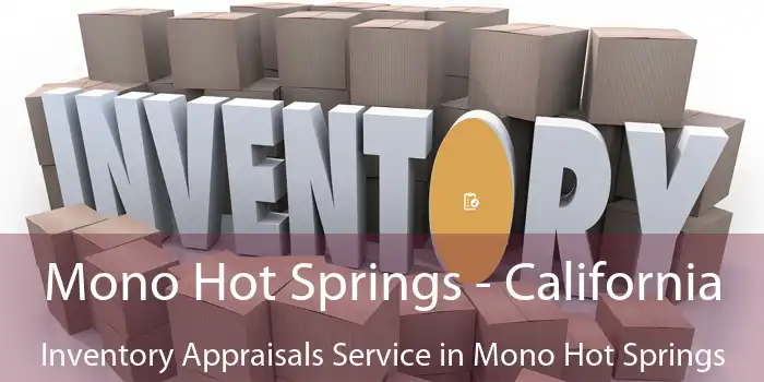 Mono Hot Springs - California Inventory Appraisals Service in Mono Hot Springs