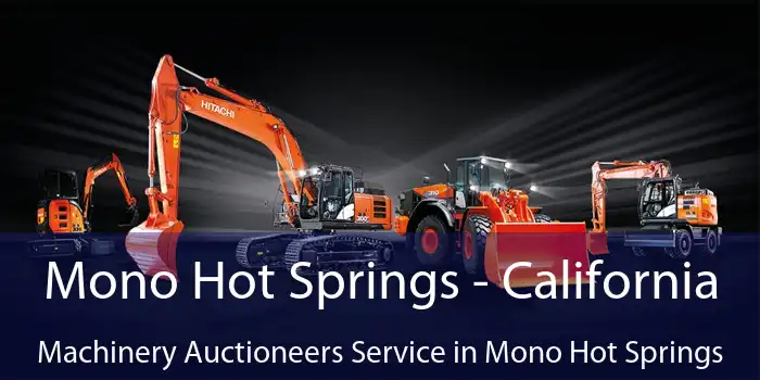 Mono Hot Springs - California Machinery Auctioneers Service in Mono Hot Springs