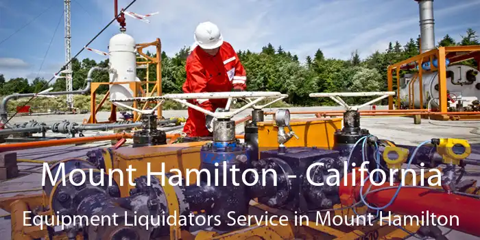 Mount Hamilton - California Equipment Liquidators Service in Mount Hamilton