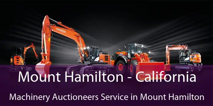 Mount Hamilton - California Machinery Auctioneers Service in Mount Hamilton