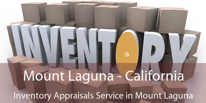 Mount Laguna - California Inventory Appraisals Service in Mount Laguna