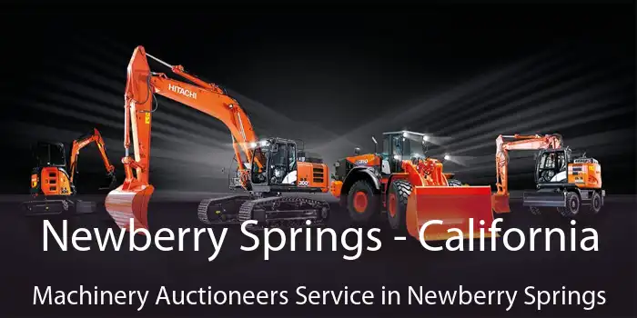 Newberry Springs - California Machinery Auctioneers Service in Newberry Springs