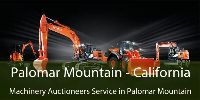 Palomar Mountain - California Machinery Auctioneers Service in Palomar Mountain