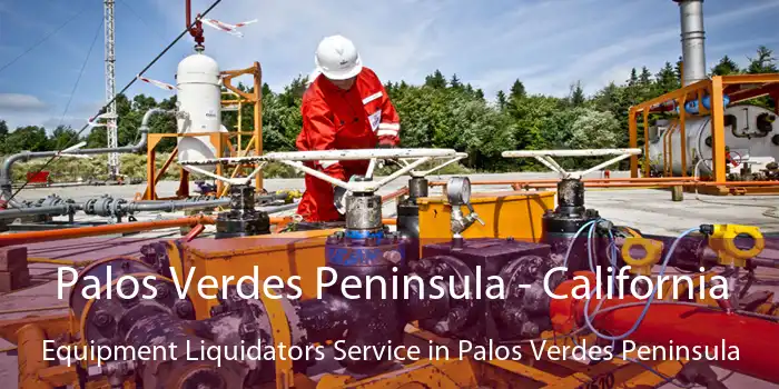 Palos Verdes Peninsula - California Equipment Liquidators Service in Palos Verdes Peninsula