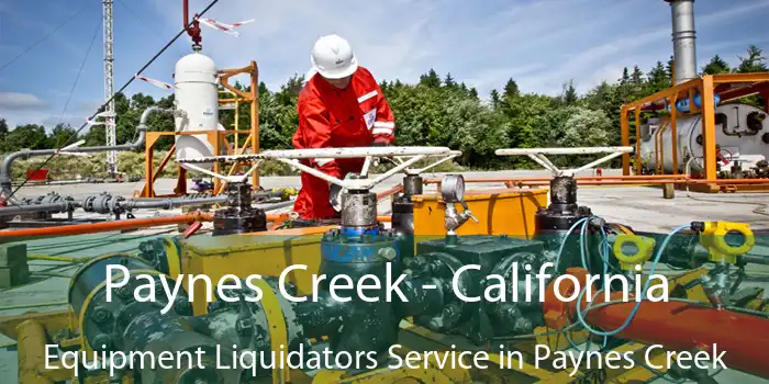 Paynes Creek - California Equipment Liquidators Service in Paynes Creek