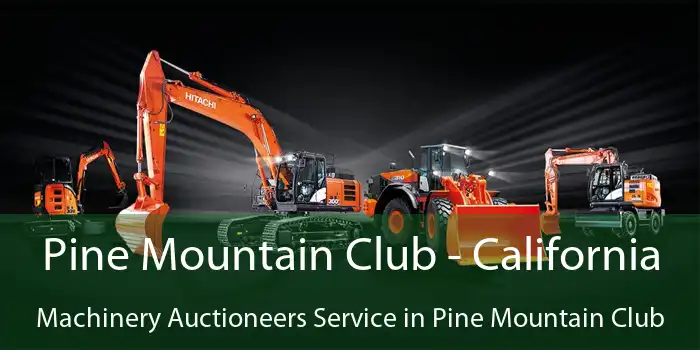 Pine Mountain Club - California Machinery Auctioneers Service in Pine Mountain Club