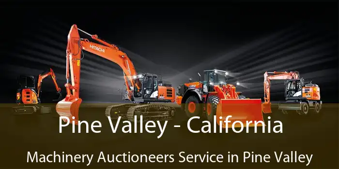 Pine Valley - California Machinery Auctioneers Service in Pine Valley