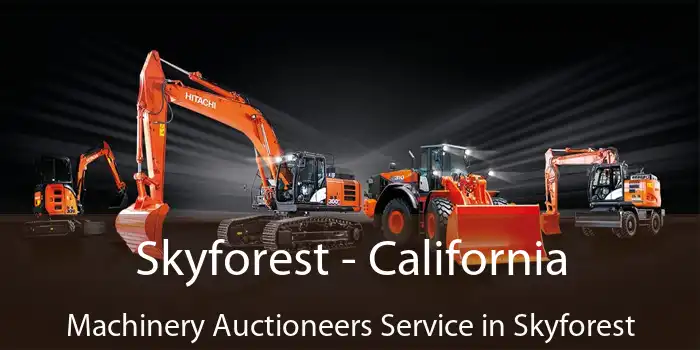 Skyforest - California Machinery Auctioneers Service in Skyforest