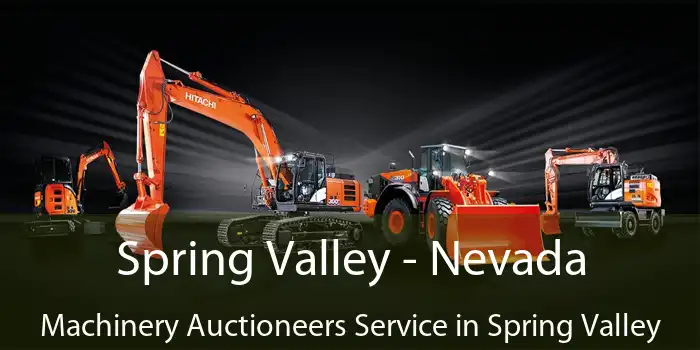 Spring Valley - Nevada Machinery Auctioneers Service in Spring Valley