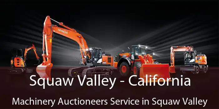 Squaw Valley - California Machinery Auctioneers Service in Squaw Valley