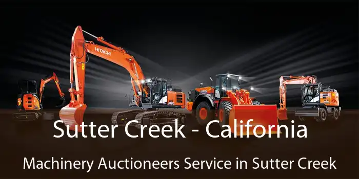 Sutter Creek - California Machinery Auctioneers Service in Sutter Creek